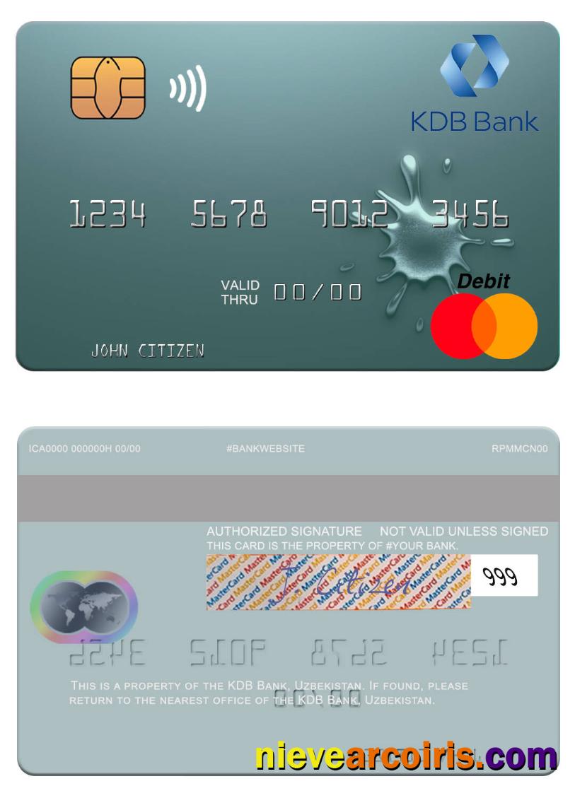 Uzbekistan KDB Bank mastercard